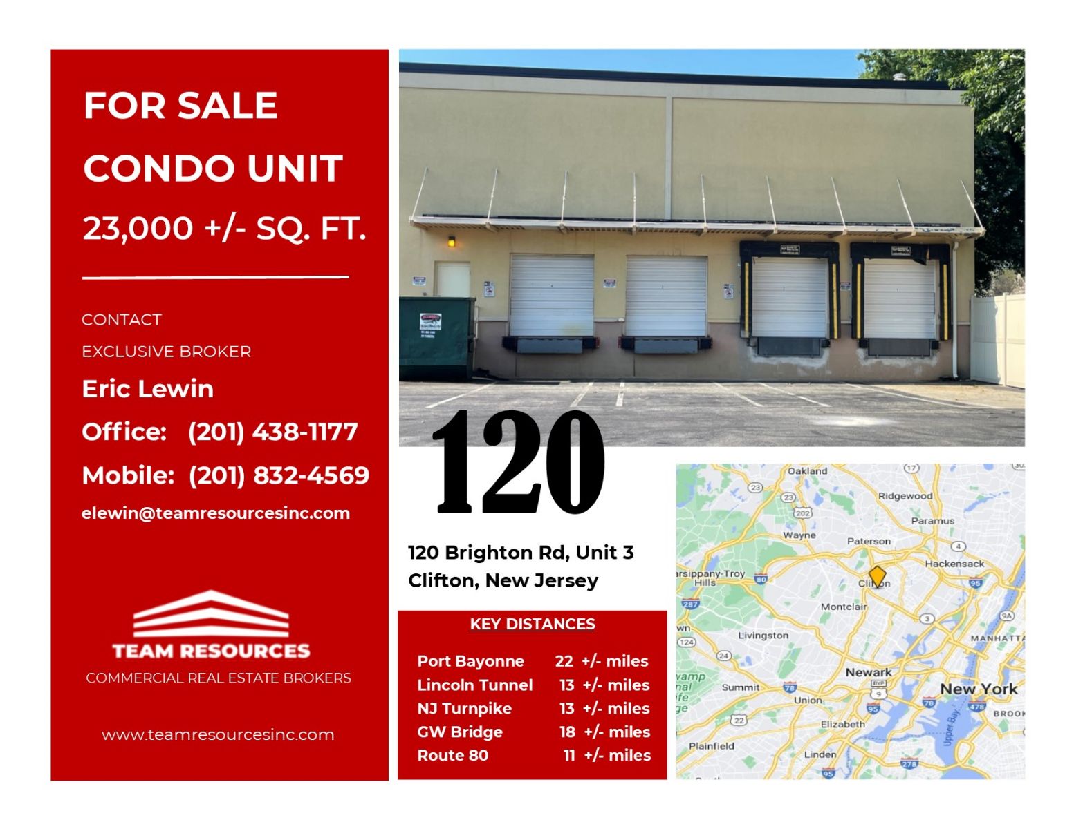 Picture of 23,000 SQ. FT. WAREHOUSE CONDO UNIT FOR SALE AT 120 BRIGHTON (UNIT 3 ...
